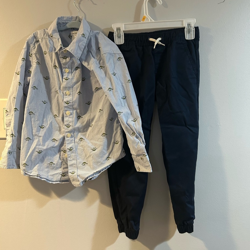 Size 5 3 piece bundle boy dress up (Kenneth Cole, cat and jack, carters) - Picture 2 of 16